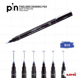 Uni Pin - BLUE Fine liner Drawing Pen